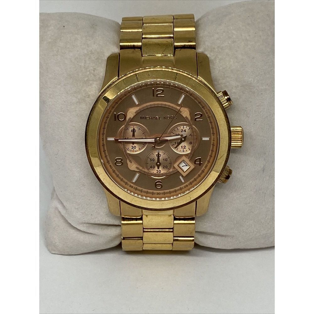 Michael Kors Runway MK8096 Womens Stainless Steel Analog Dial Quartz Watch MP713 - Picture 3 of 12